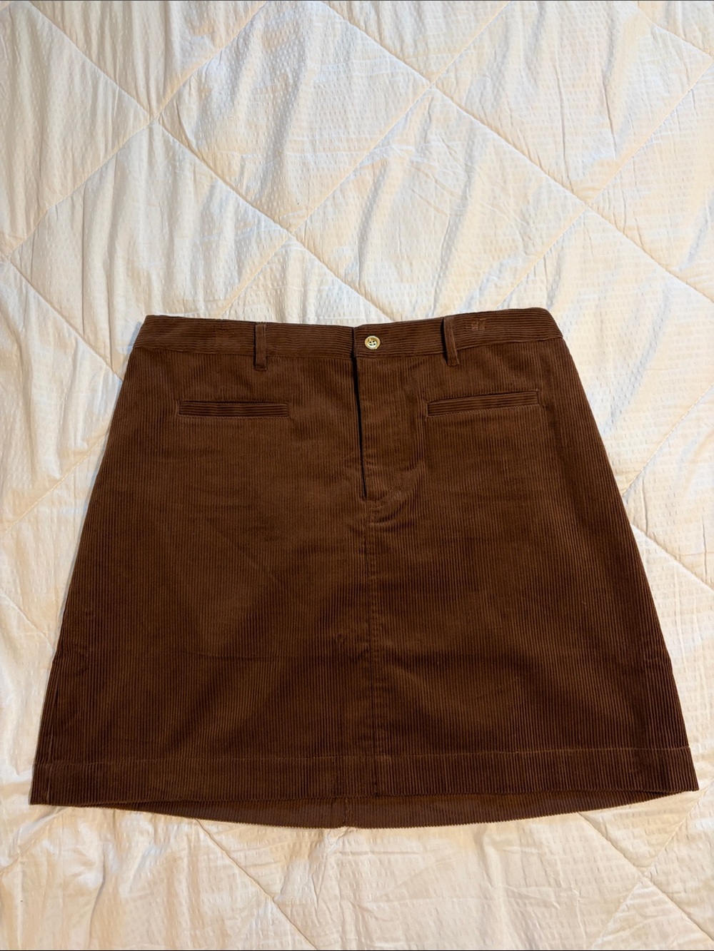 NWT - Talbots Brown Corduroy A-Line Skirt - Size 16 Women’s Plus Petite